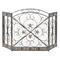 Ornate Black Metal Traditional Fireplace Screen